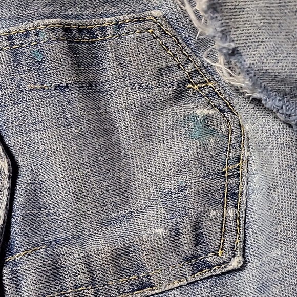 SOLD! Vintage Levi's 504 Slouch Flare Super Distressed/Destroyed Jeans - Picture 6 of 12
